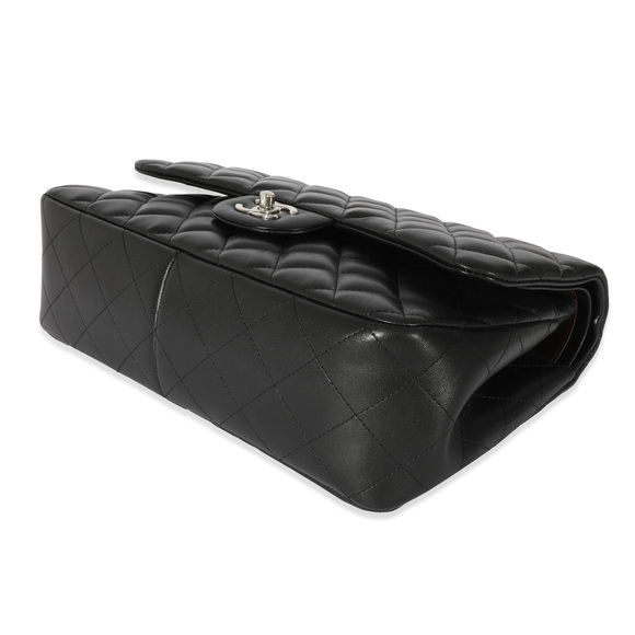 Chanel Black Quilted Lambskin Jumbo Classic Double Flap - Picture 6 of 7